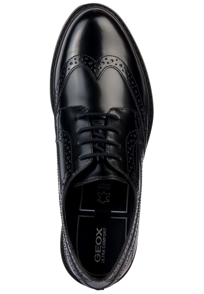 Geox Halbschuhe Leder Schwarz