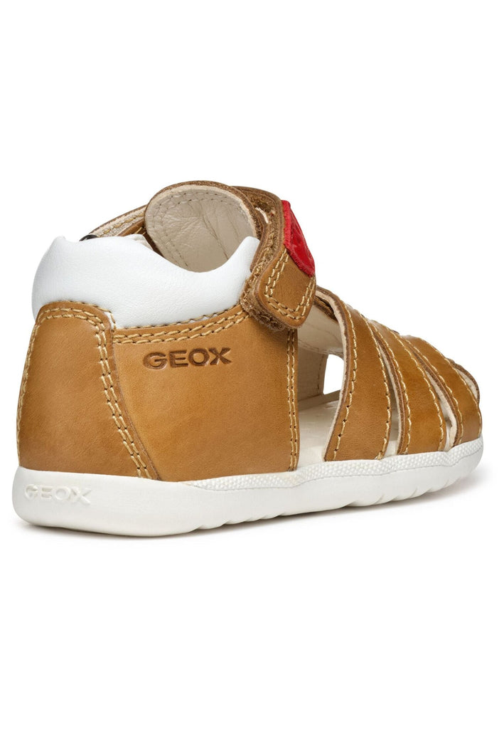 Geox Halbschuhe Leder/Synthetik Braun/Weiß
