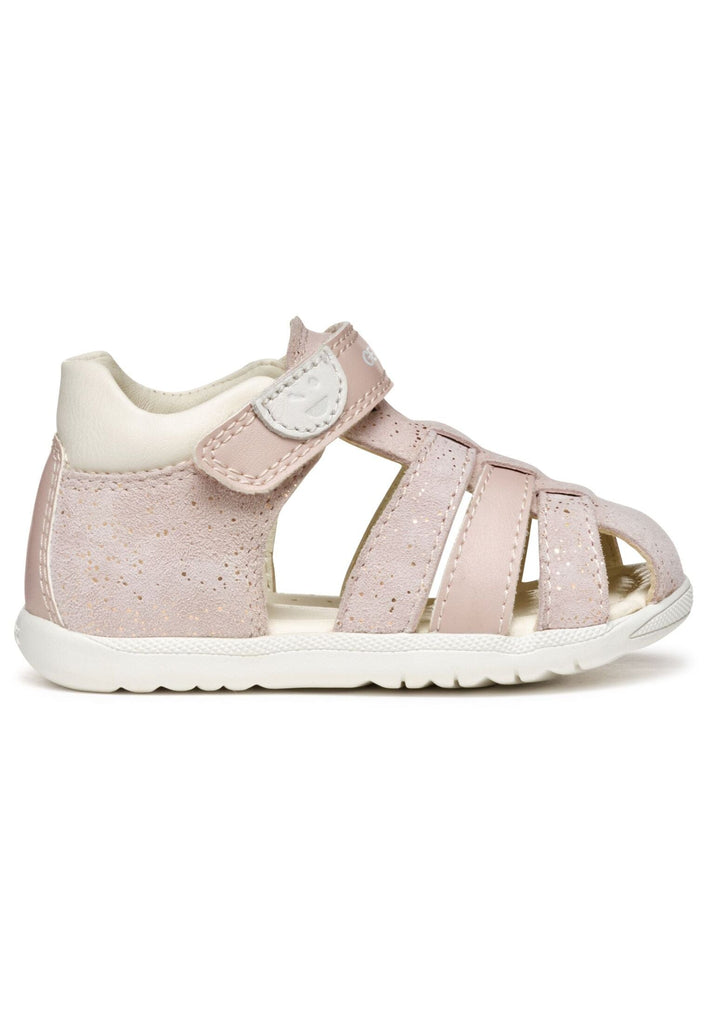 Geox Halbschuhe Leder/Synthetik Rosa/Weiß