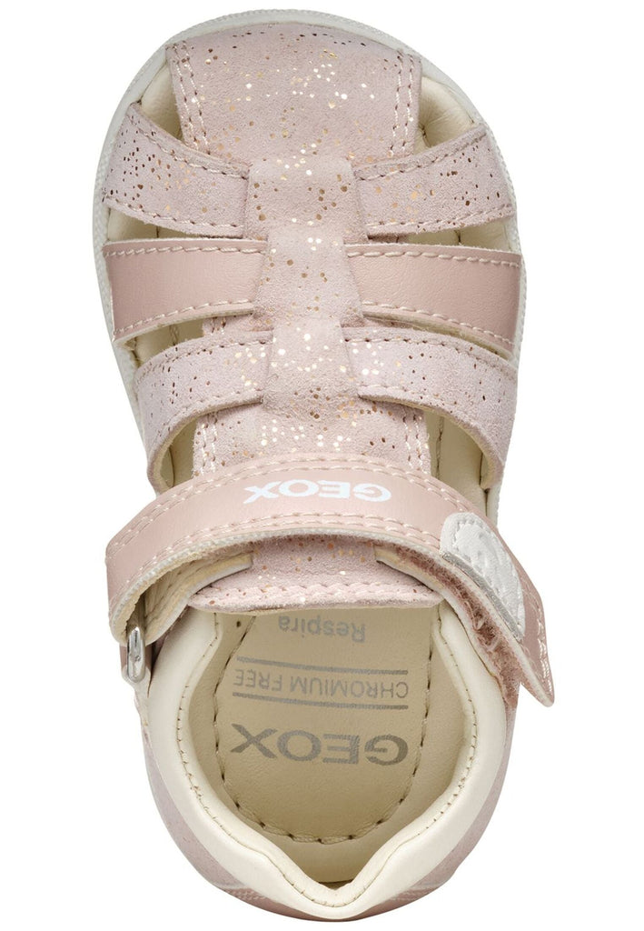 Geox Halbschuhe Leder/Synthetik Rosa/Weiß