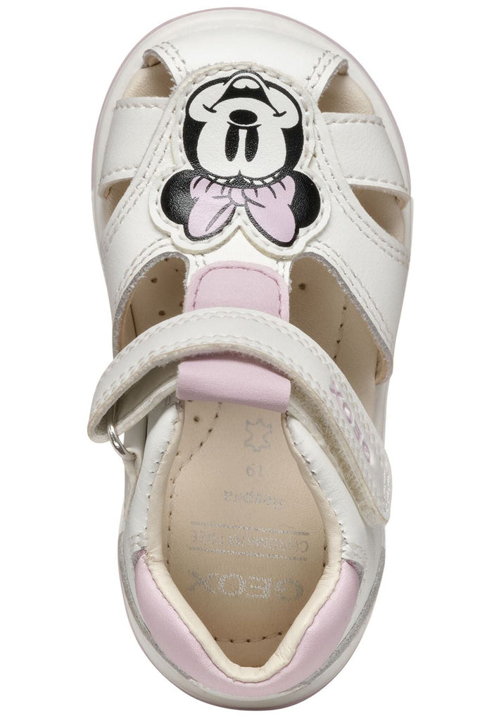 Geox Halbschuhe Leder/Synthetik Weiß/Pink