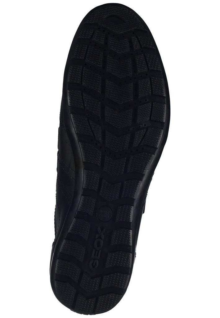 Geox Halbschuhe Leder/Textil Schwarz