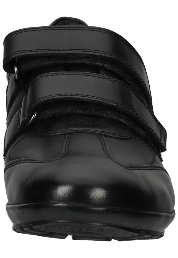 Geox Halbschuhe Leder/Textil Schwarz