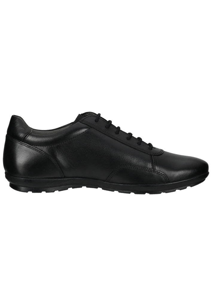 Geox Halbschuhe Leder/Textil Schwarz