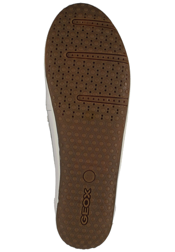 Geox Halbschuhe Leder/Textil Weiß