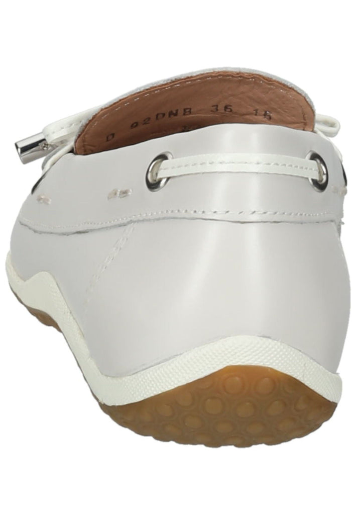 Geox Halbschuhe Leder/Textil Weiß