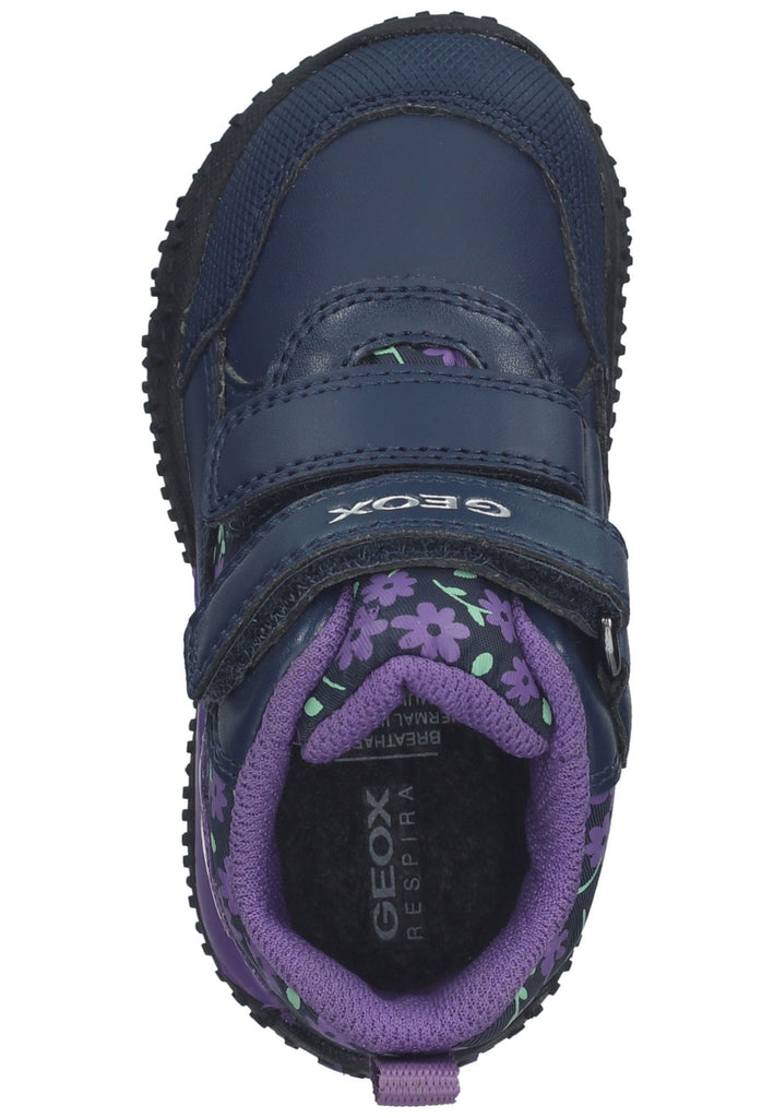 Geox Halbschuhe Lederimitat/Textil Navy/Lila
