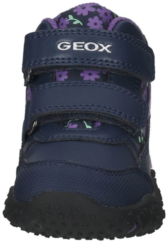 Geox Halbschuhe Lederimitat/Textil Navy/Lila