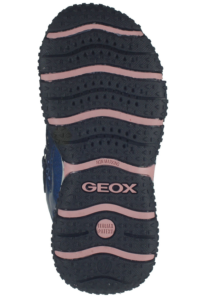 Geox Halbschuhe Lederimitat/Textil Navy/Pink