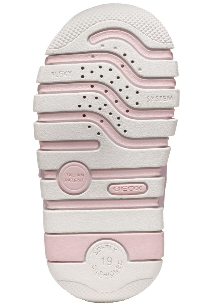 Geox Halbschuhe Lederimitat/Textil Rosa/Hellblau