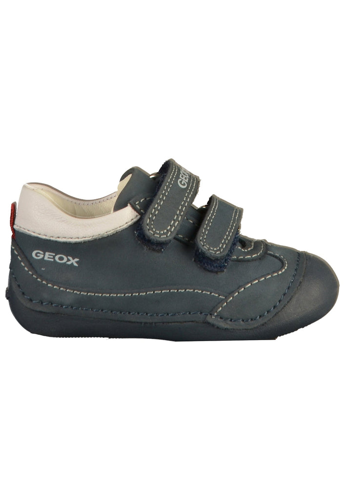 Geox Halbschuhe Nubukleder Navy/Weiß