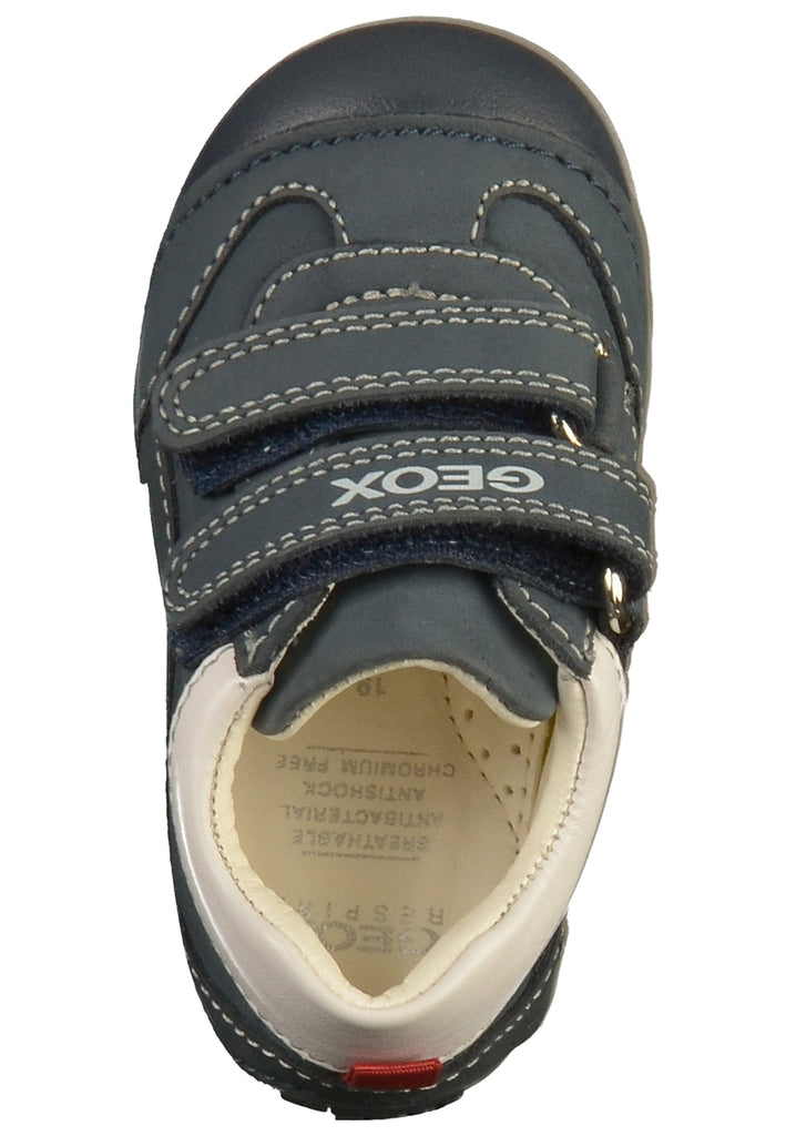 Geox Halbschuhe Nubukleder Navy/Weiß