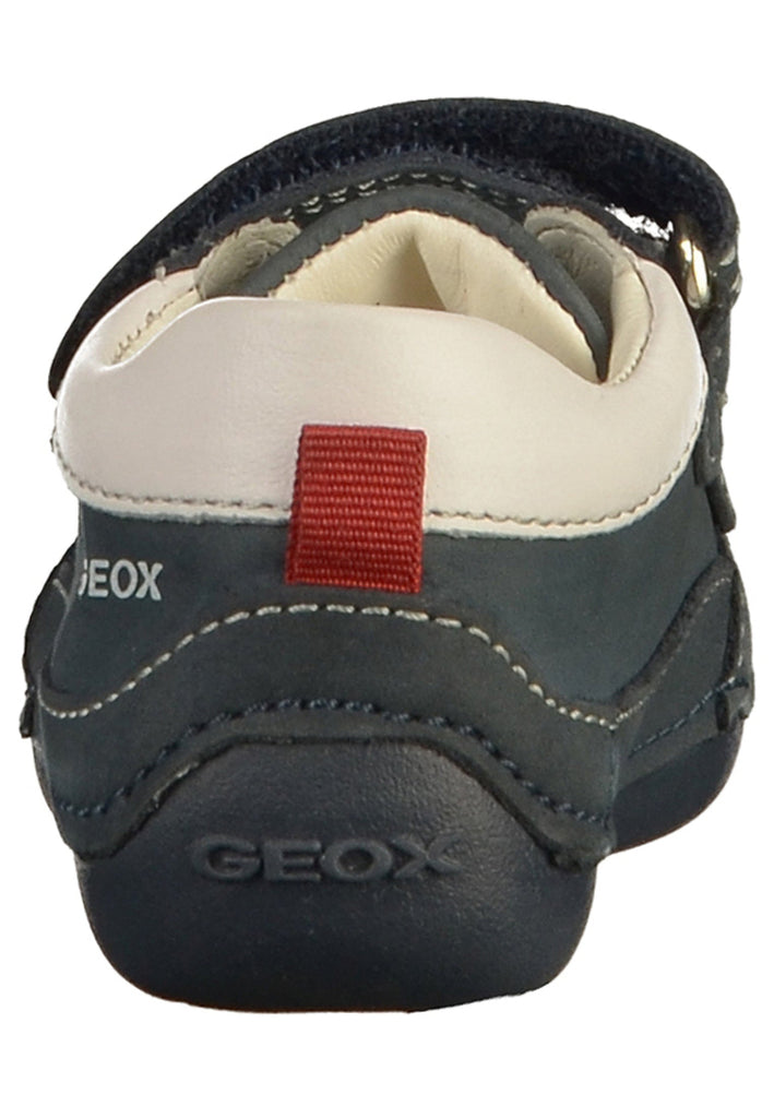 Geox Halbschuhe Nubukleder Navy/Weiß