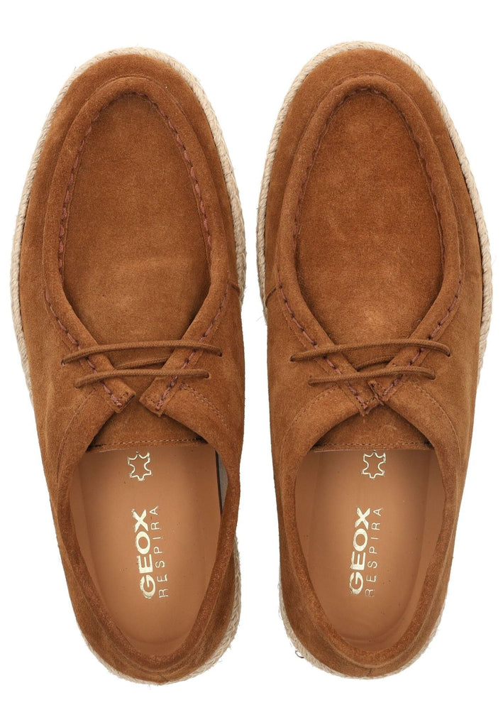 Geox Halbschuhe Veloursleder Mittelbraun