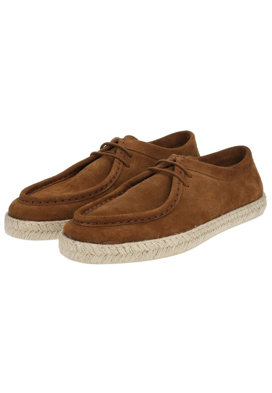 Geox Halbschuhe Veloursleder Mittelbraun