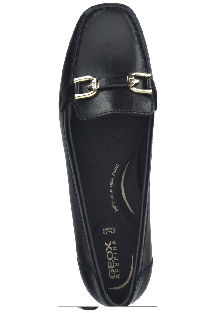 Geox Mokassin Glattleder Schwarz