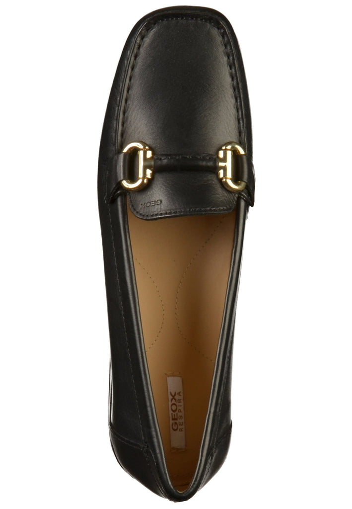 Geox Mokassin Glattleder Schwarz