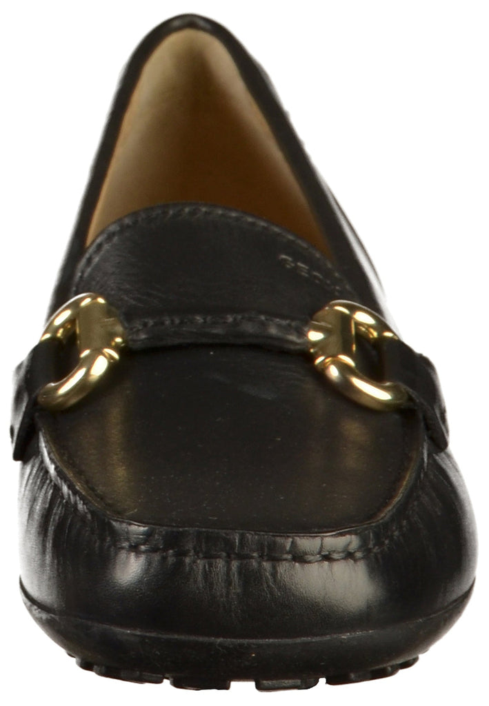 Geox Mokassin Glattleder Schwarz