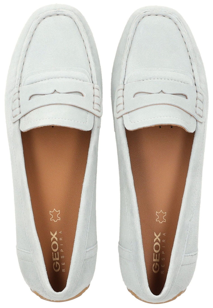 Geox Mokassin Veloursleder Hellblau