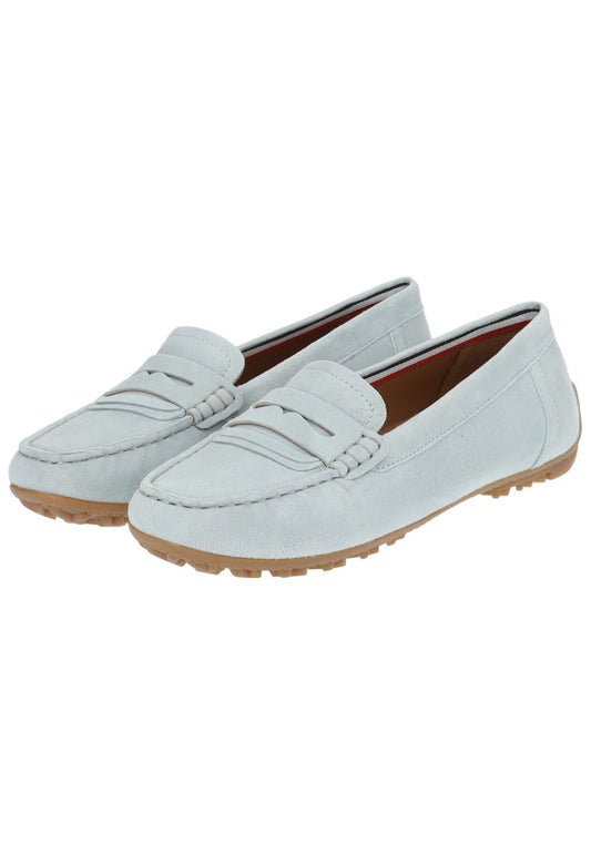 Geox Mokassin Veloursleder Hellblau