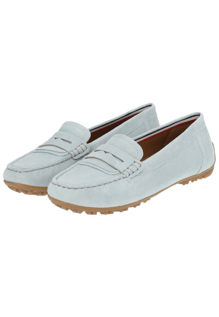 Geox Mokassin Veloursleder Hellblau