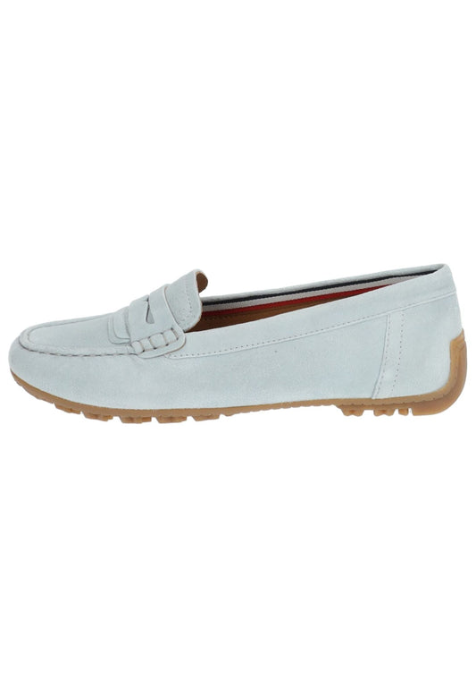 Geox Mokassin Veloursleder Hellblau