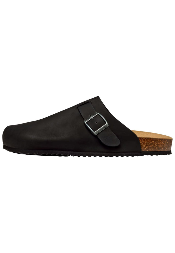 Pantoletten Geox Pantoletten Nubukleder Schwarz