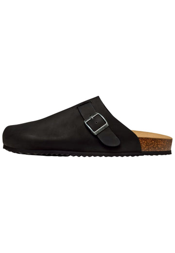 Pantoletten Geox Pantoletten Nubukleder Schwarz