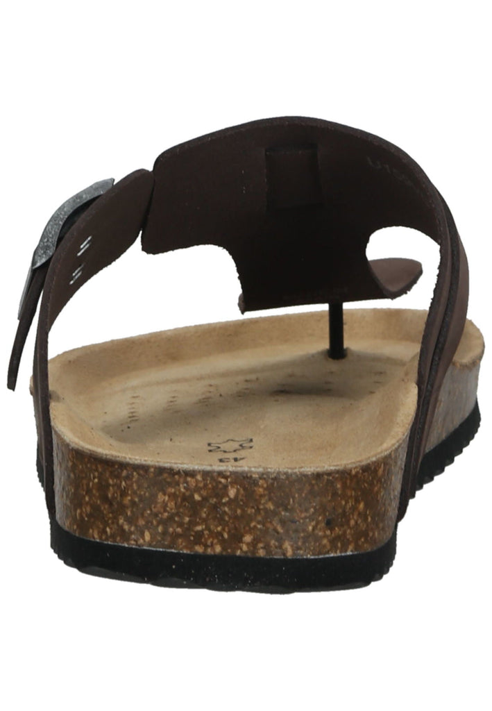 Geox Pantoletten Lederimitat Braun