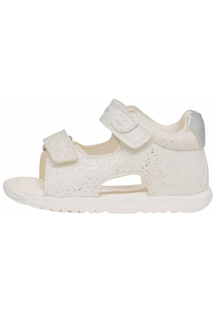 Sandalen Geox Sandalen Leder/Synthetik Weiß/Silber