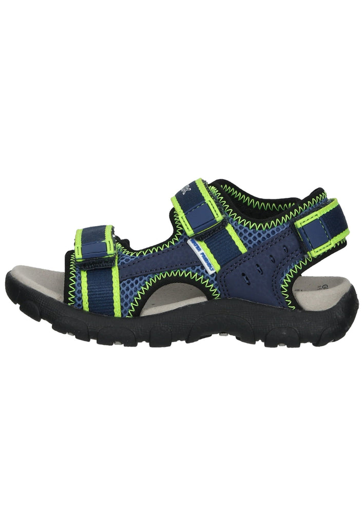 Sandalen Geox Sandalen Lederimitat/Mesh Blau/Lime