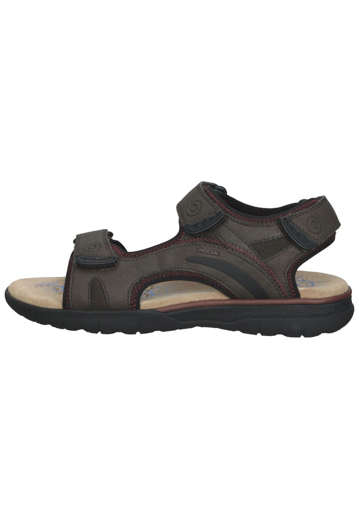Sandalen Geox Sandalen Lederimitat/Textil Coffee