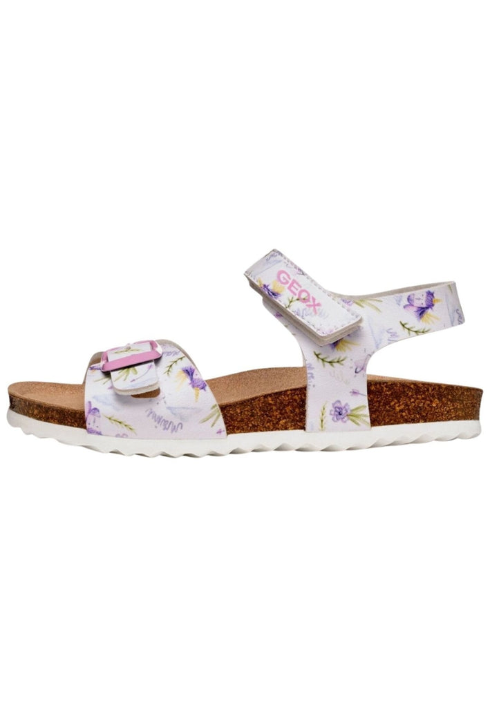 Sandalen Geox Sandalen Lederimitat Weiß/Lila