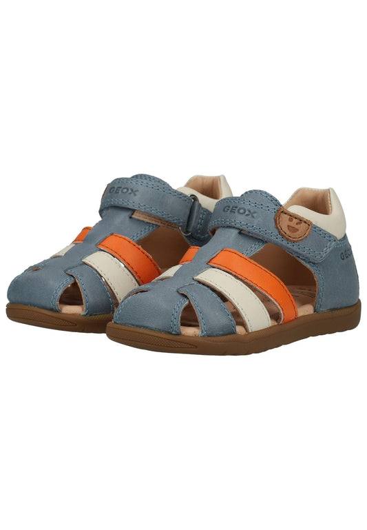 Geox Sandalen Leder Blau/Orange