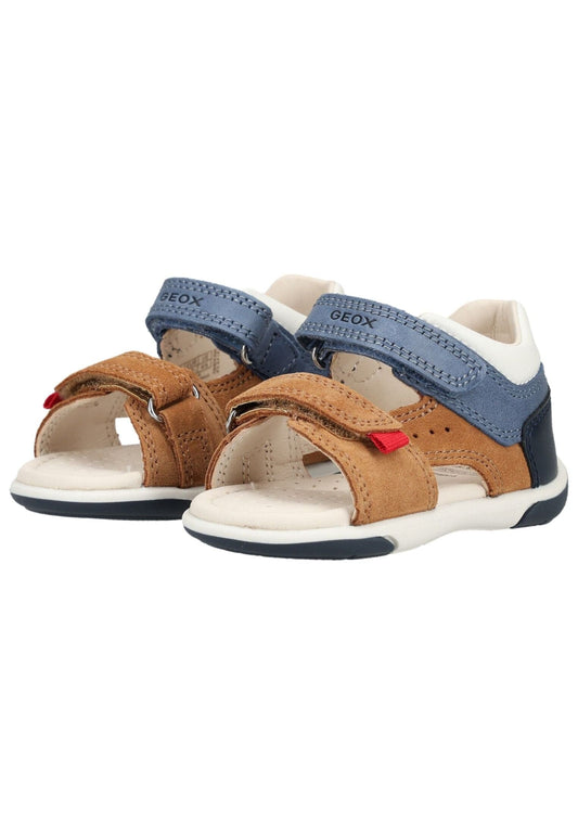 Geox Sandalen Leder Braun/Blau