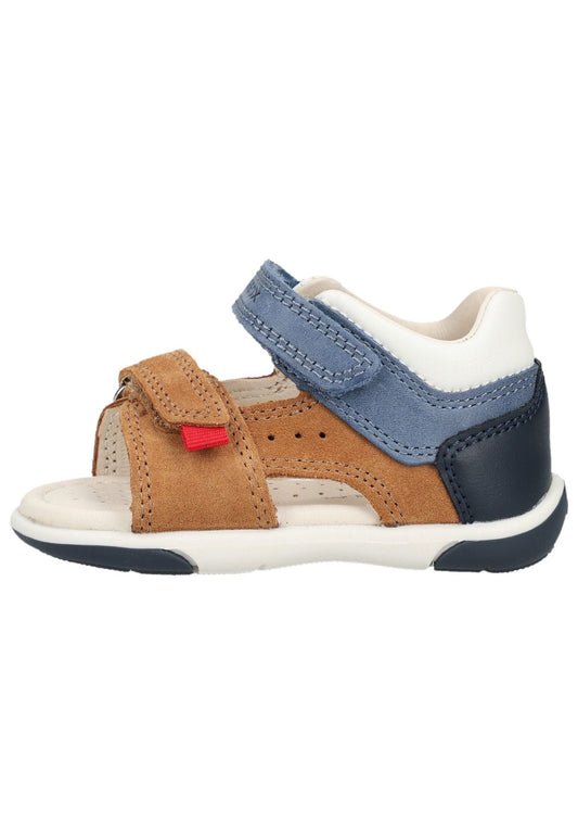 Geox Sandalen Leder Braun/Blau