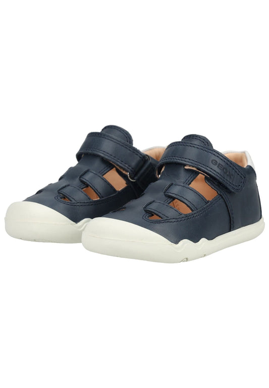 Geox Sandalen Leder Navy/Weiß