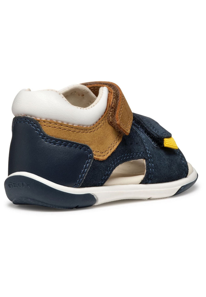 Geox Sandalen Leder/Synthetik Blau/Braun