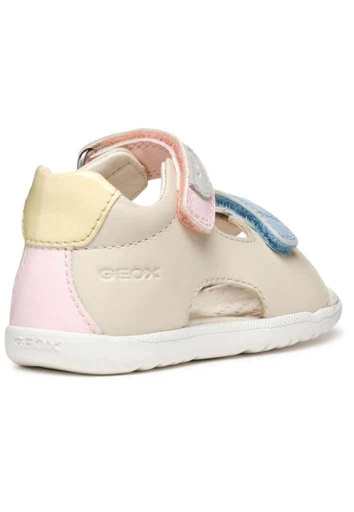 Geox Sandalen Leder/Textil Ivory