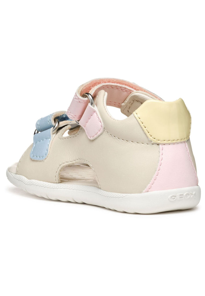 Geox Sandalen Leder/Textil Ivory