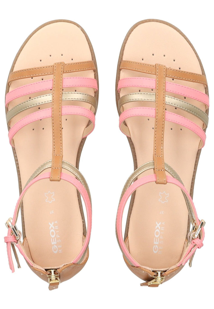Geox Sandalen Lederimitat Beige/Rosa