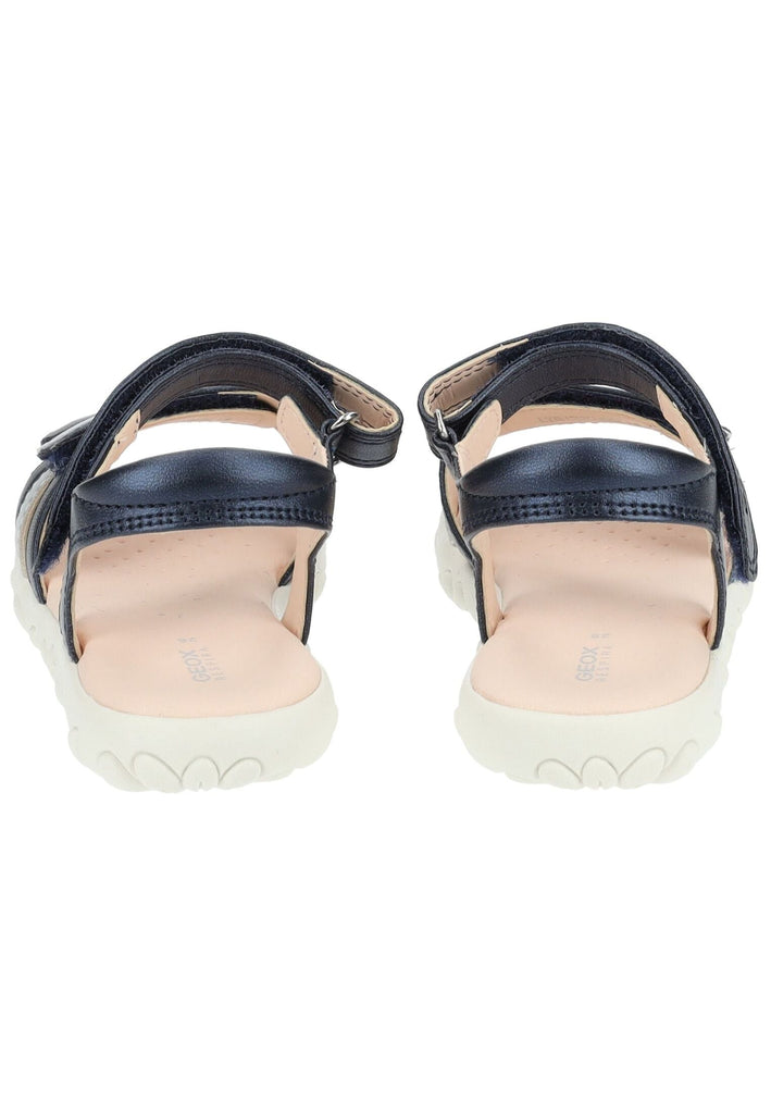 Geox Sandalen Lederimitat Blau/Silber