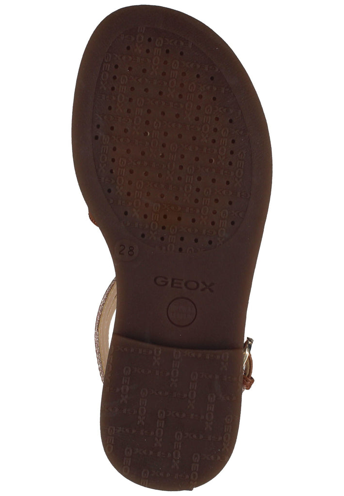 Geox Sandalen Lederimitat Cognac