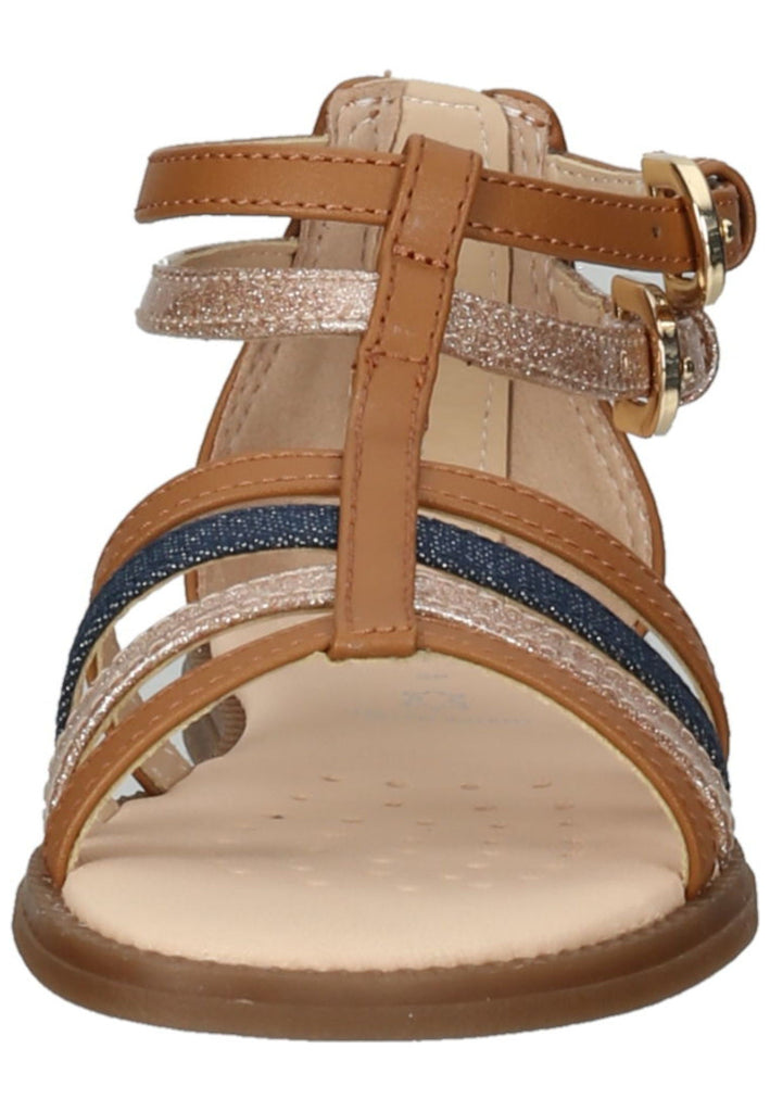 Geox Sandalen Lederimitat Cognac