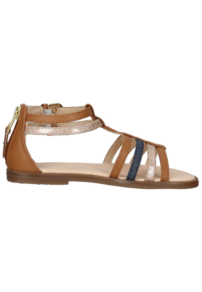 Geox Sandalen Lederimitat Cognac