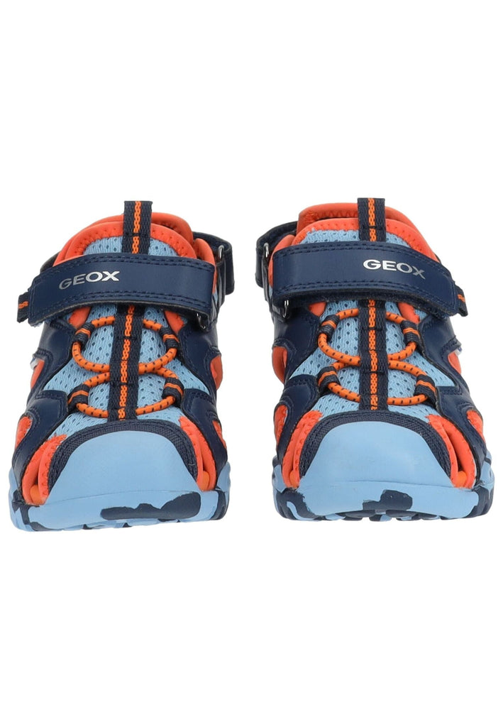 Geox Sandalen Lederimitat/Mesh Blau/Orange