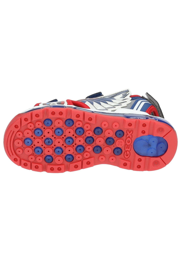 Geox Sandalen Lederimitat/Mesh Blau/Rot