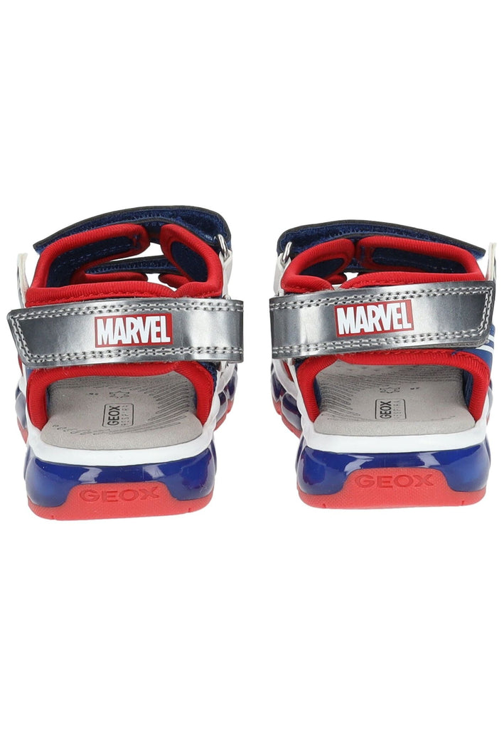 Geox Sandalen Lederimitat/Mesh Blau/Rot