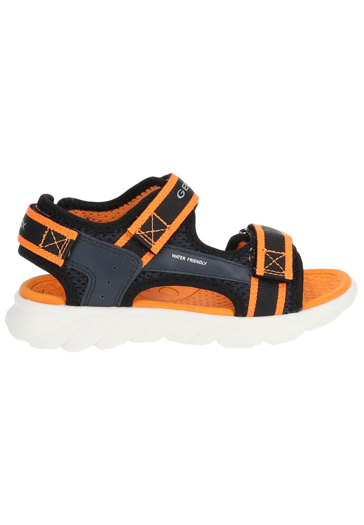 Geox Sandalen Lederimitat/Mesh Navy/Orange