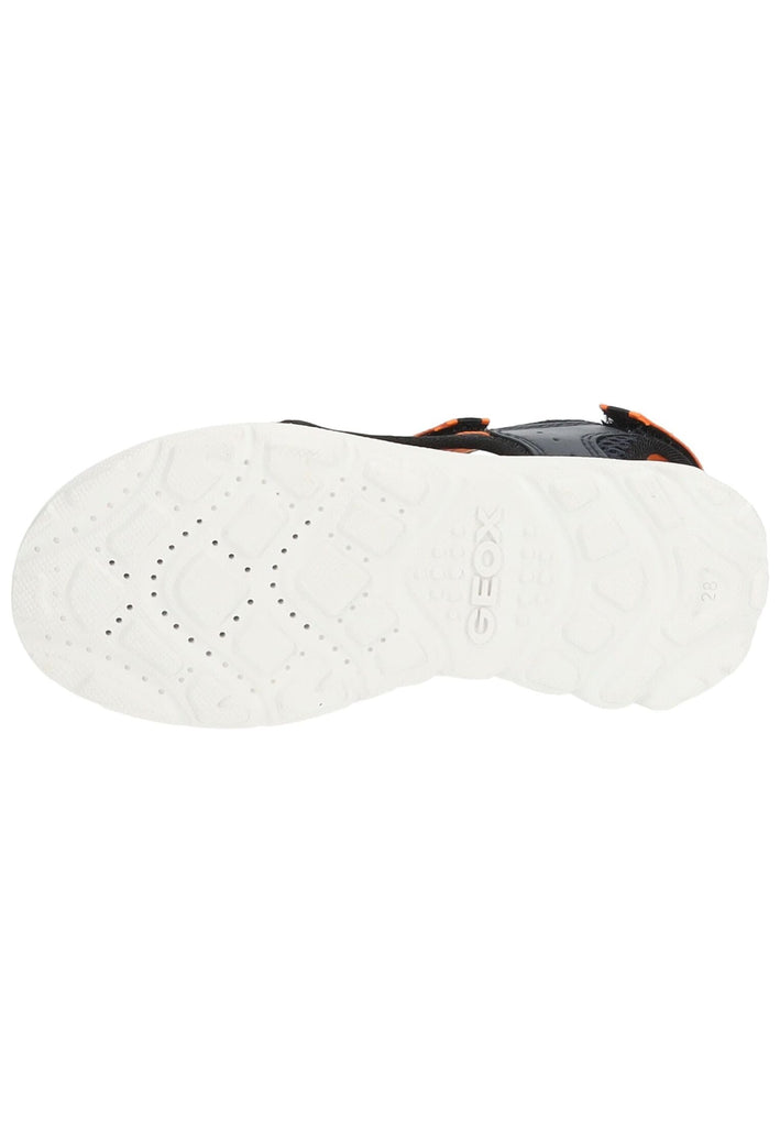 Geox Sandalen Lederimitat/Mesh Navy/Orange
